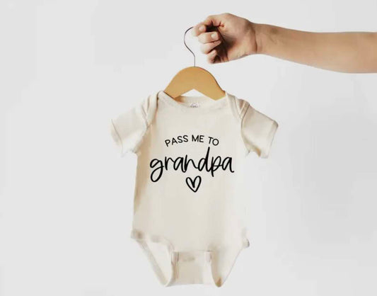 Pass Me To Grandpa Baby Bodysuit