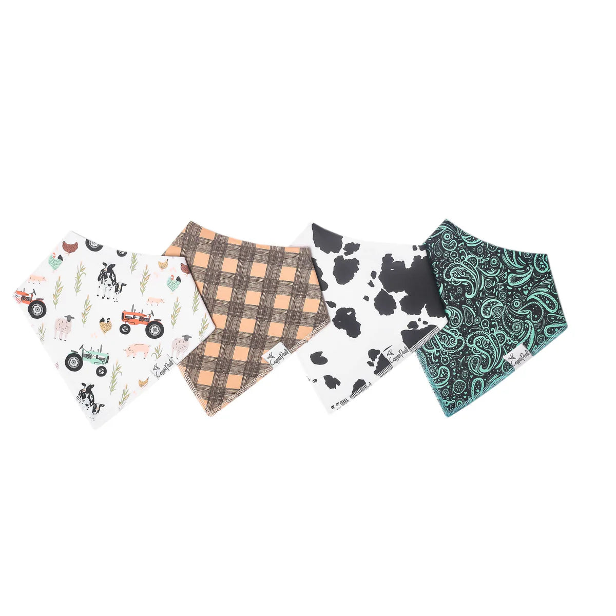 Copper Pearl Baby Bandana Bib Set (4pk)