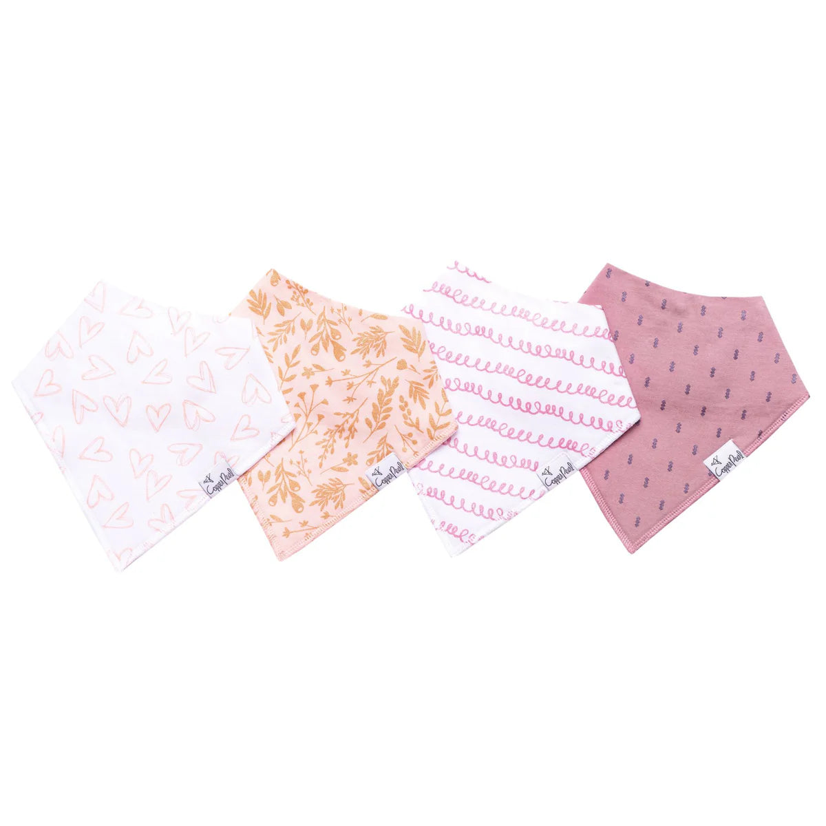 Copper Pearl Baby Bandana Bib Set (4pk)