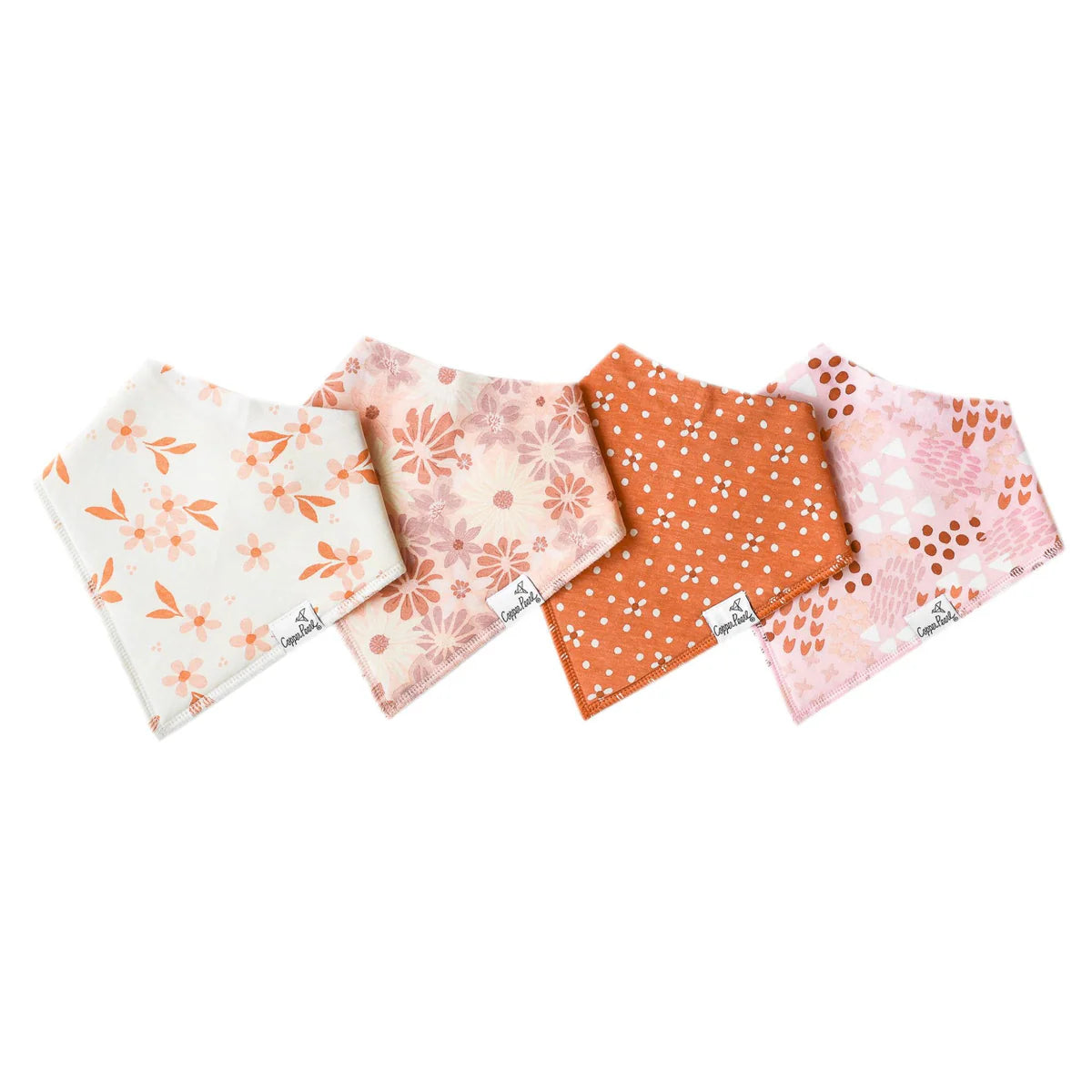 Copper Pearl Baby Bandana Bib Set (4pk)