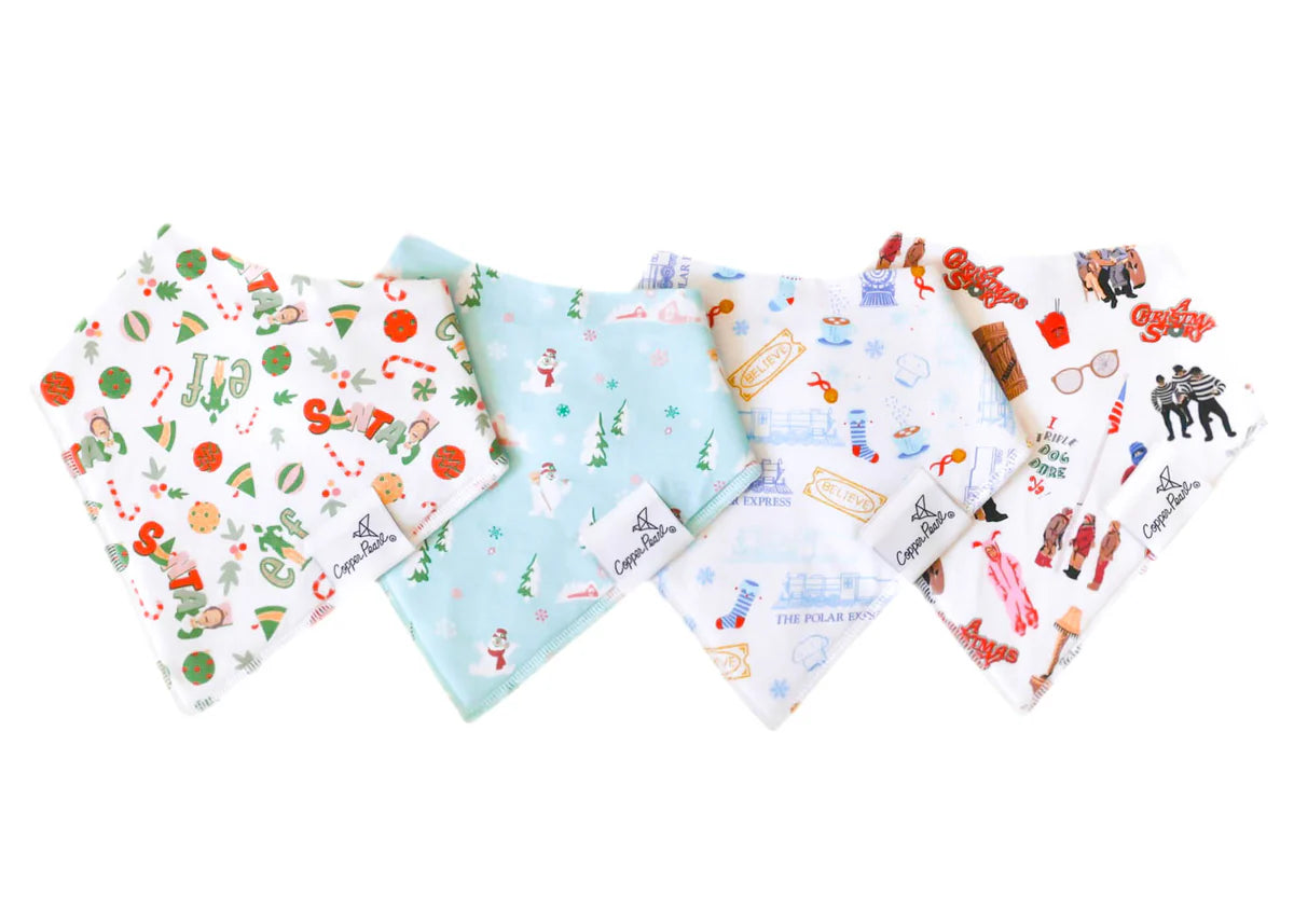 Copper Pearl Baby Bandana Bib Set (4pk)