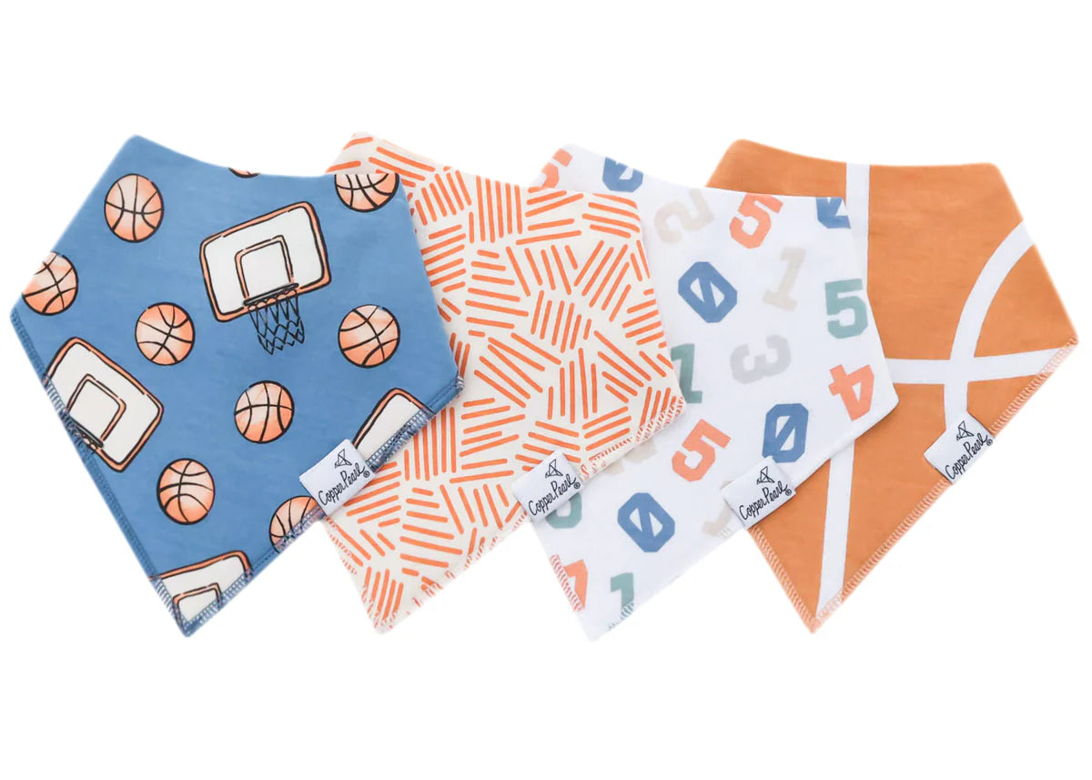 Copper Pearl Baby Bandana Bib Set (4pk)