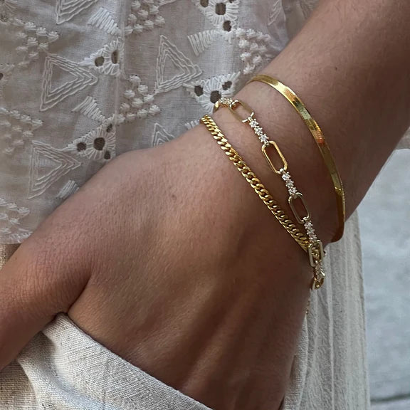 Gold Soleil Chain Bracelet