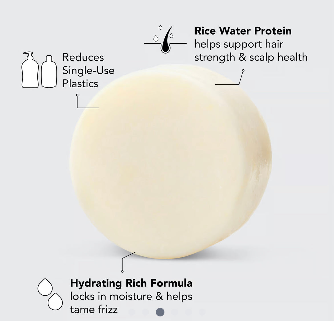 Kitsch Rice Water Conditioner Bar for Hair Growth