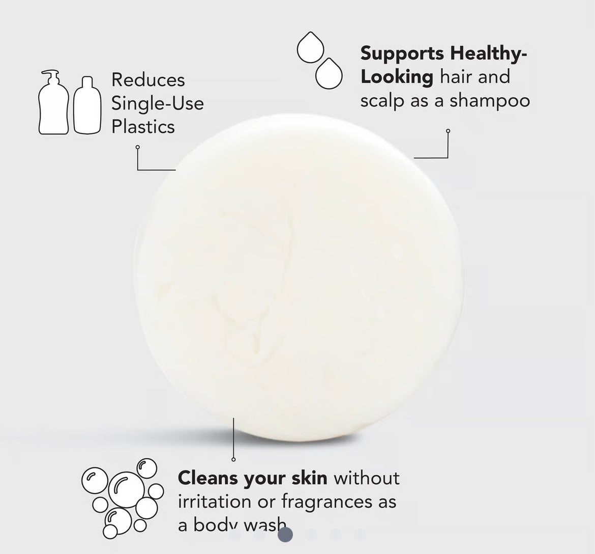 Kitsch Ultra Sensitive Shampoo & Body Wash Bar Fragrance Free