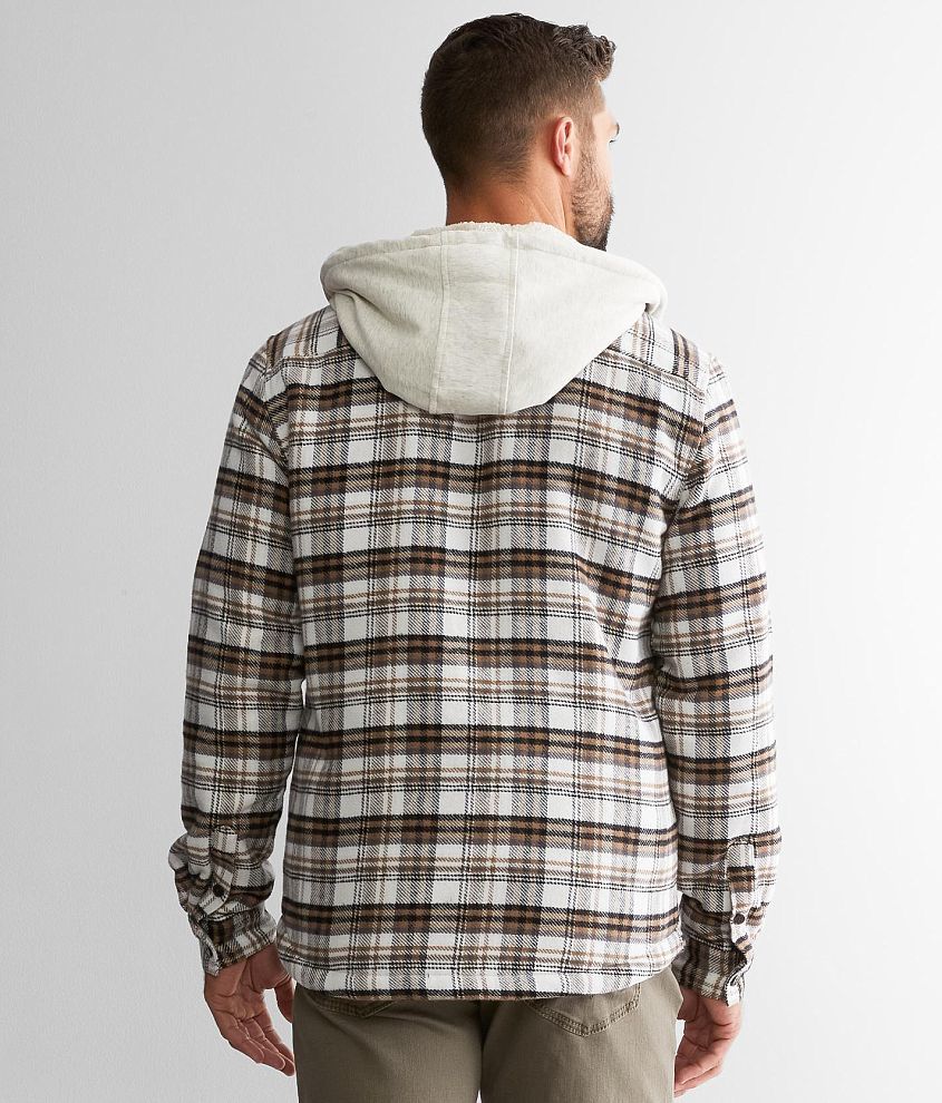 Mens hooded sherpa online flannel