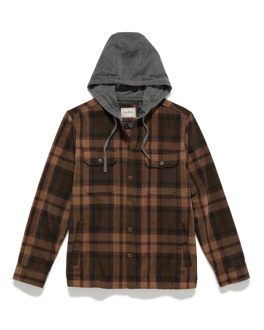 Men's Flannel Shirt Jacket Fleece Lined Plaid Coat Full Zip Up Hoodie  Winter Outwear,Mens Sherpa Lined Zipper Hooded Plaid Shirt Jacket -  Walmart.com