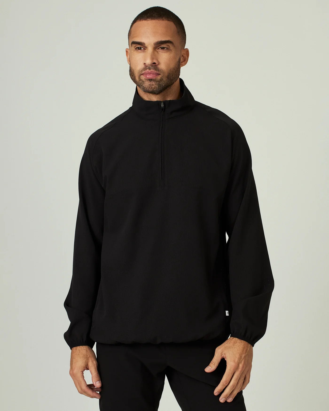 7Diamonds Men's Oxygenate Qrt. ZIP pullover(Black)