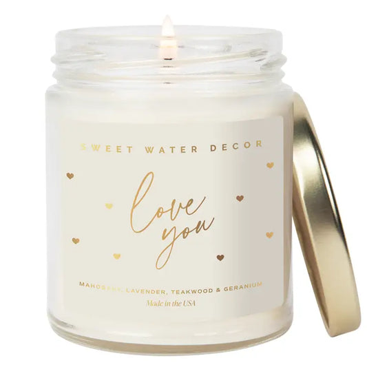 Sweet Water Decor LOVE YOU 9oz Candle