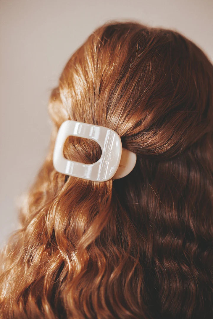 Small Round Flat Hair Clip