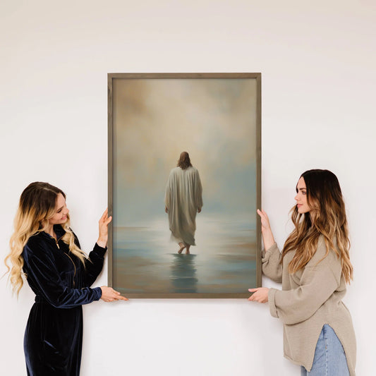 Jesus Canvas Art - Water 24x36