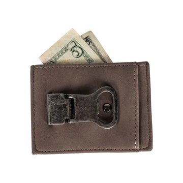MM Leather Money Clip With Bottle Opener